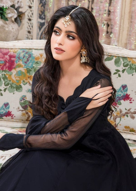 Black Grace – Embroidered Frock 2 Piece