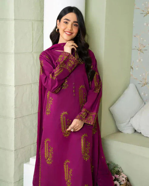 AMBER EMBROIDERED 3PC